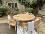 Teak Garden Furniture Round 180 3 benches