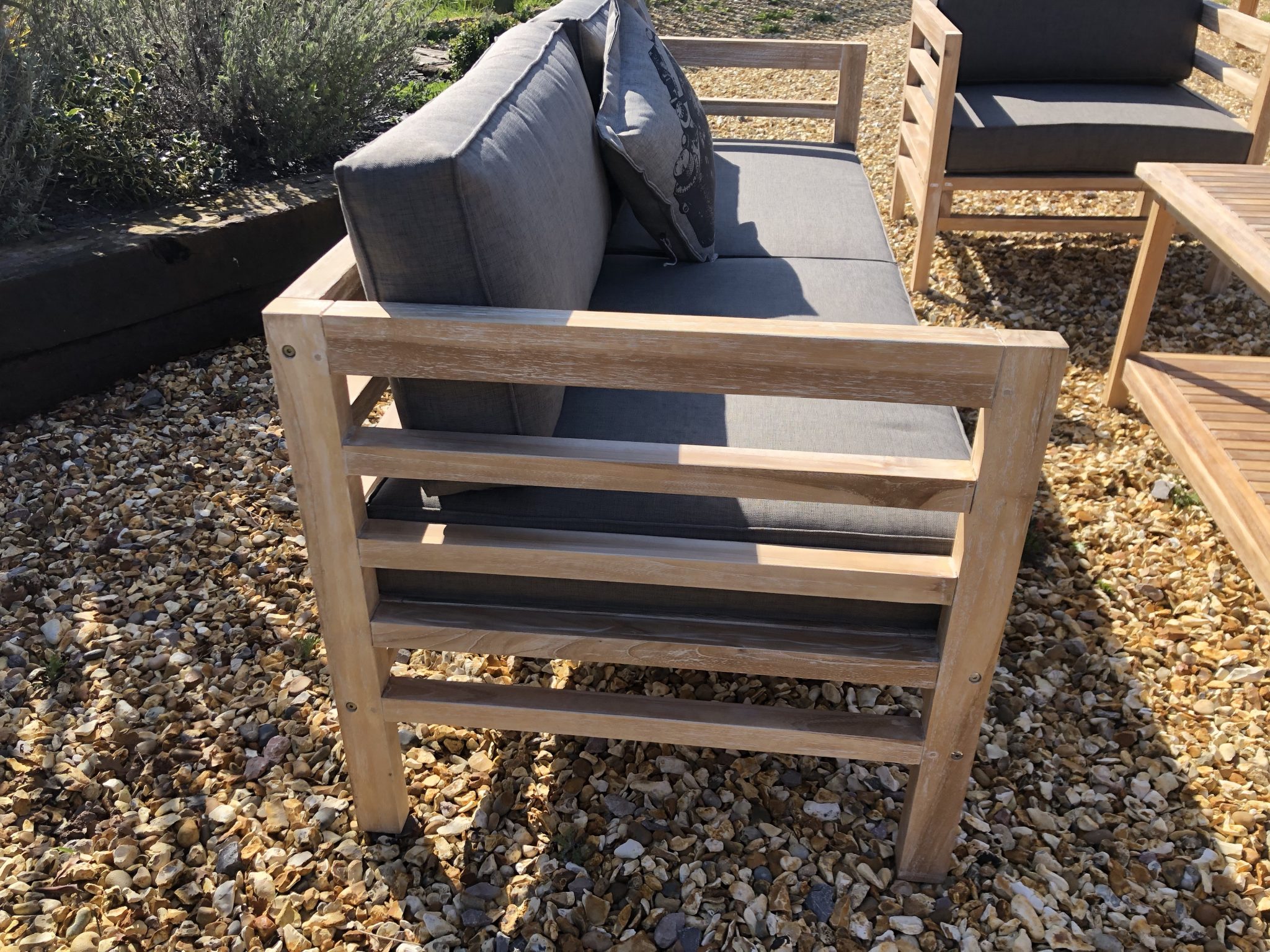 Teak Garden Sofa Set with Coffee Table Teak Garden Furniture Outlet