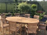 oval table stacking chairs