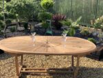 side teak table