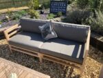 teak wood sofa two seater