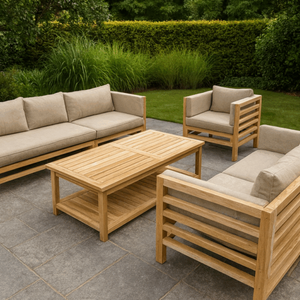 teak sofa set