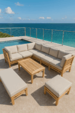 teak sofa set