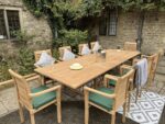 Teak Garden Furniture Entending set cu