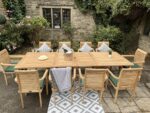 Teak Garden Furniture Rectangle 10 seater set