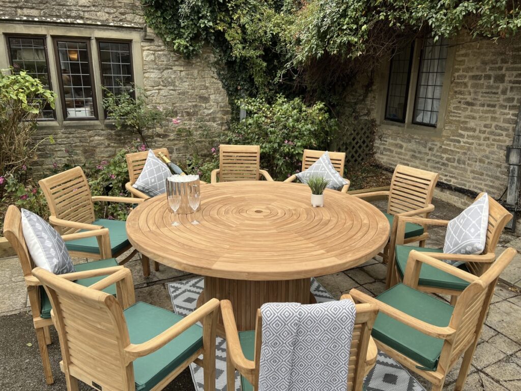 Majestic Teak Garden Furniture 10Seater Table and Chairs Set