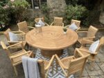 Teak Garden Furniture Round table 10 ch