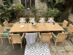 Teak Garden Furniture rectangle 12 seater cu 1