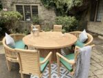 Teak Garden Furniture round Table Chairs Benches