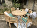 Teak Garden Furniture round folding 8 seats