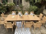 Teak Garden furniture 12 Seater extending