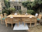Teak Garden furniture 16 seater Rec set
