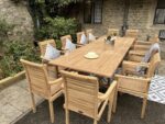 Teak Garden furniture Rectangle 12 Seater set 1 1