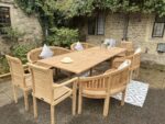 Teak Gardenn furniture 16 seater Chairs Benches