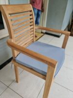Teak stacking chair