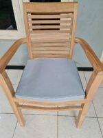 Teak stacking chair