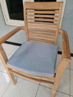 Teak stacking chair