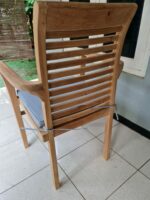 Teak stacking chair
