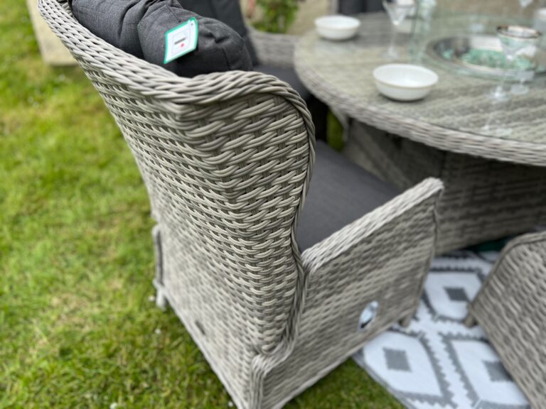 Rattan Firepit Set Luxury Edition Teak Garden Furniture Outlet