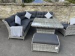 rattan garden sofa set