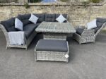 rattan garden sofa set large