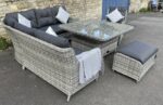 rattan sofa set back