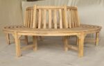 teak large tree seat