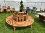 tree seat teak wood
