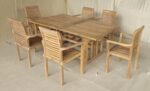 teak table set
