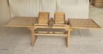 teak extending table