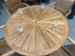 teak sunrise table