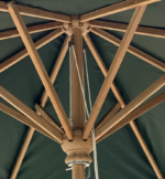 3m patio parasol teak green