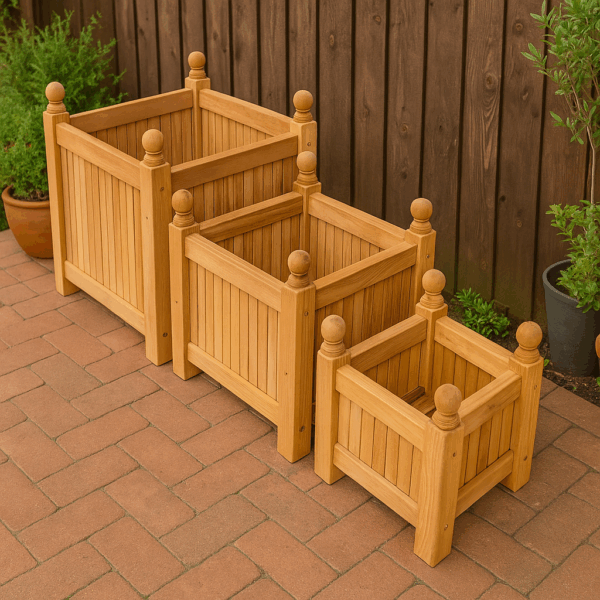 Deluxe Teak wood plant pot planter