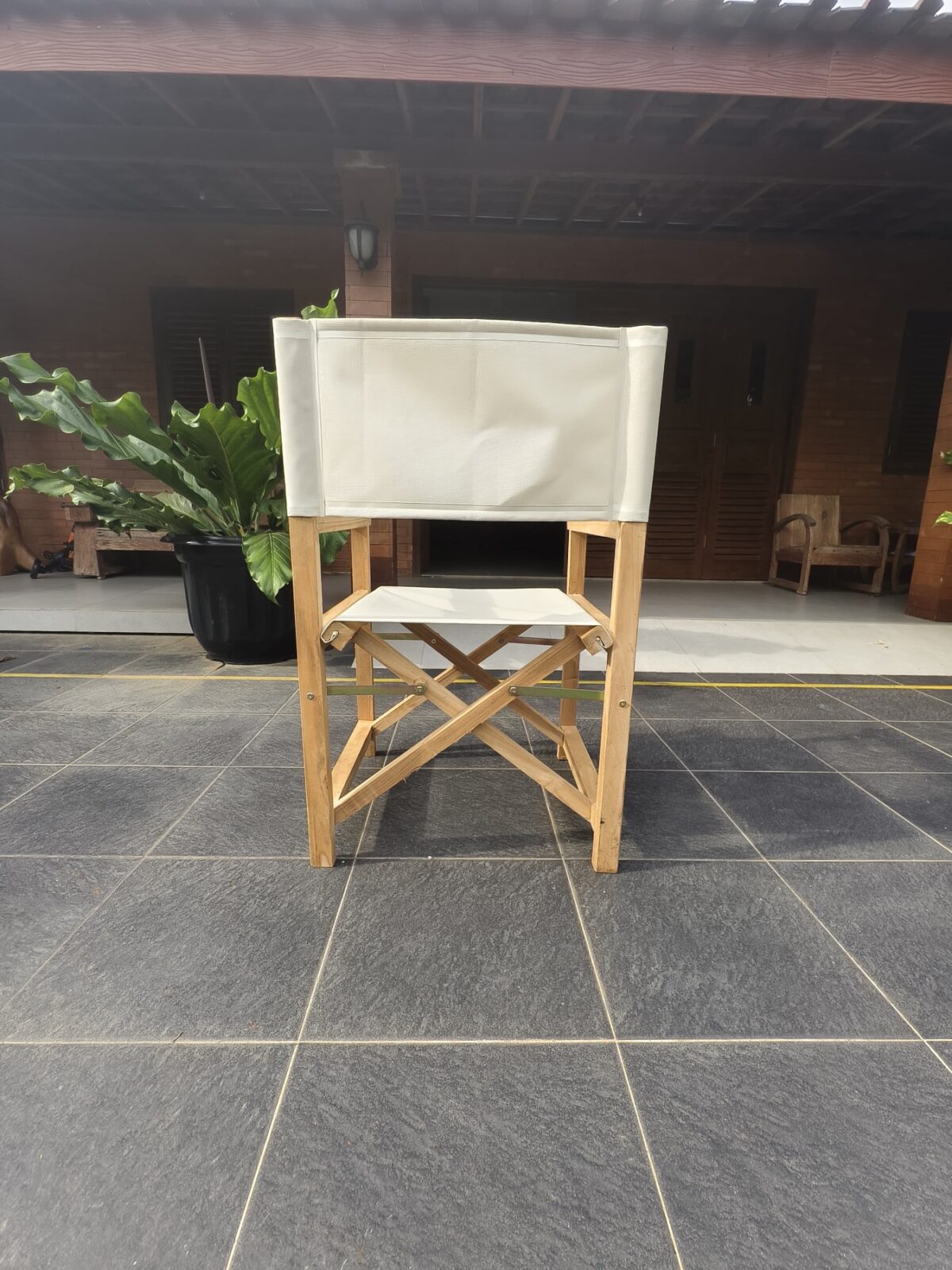 teak directors chair back