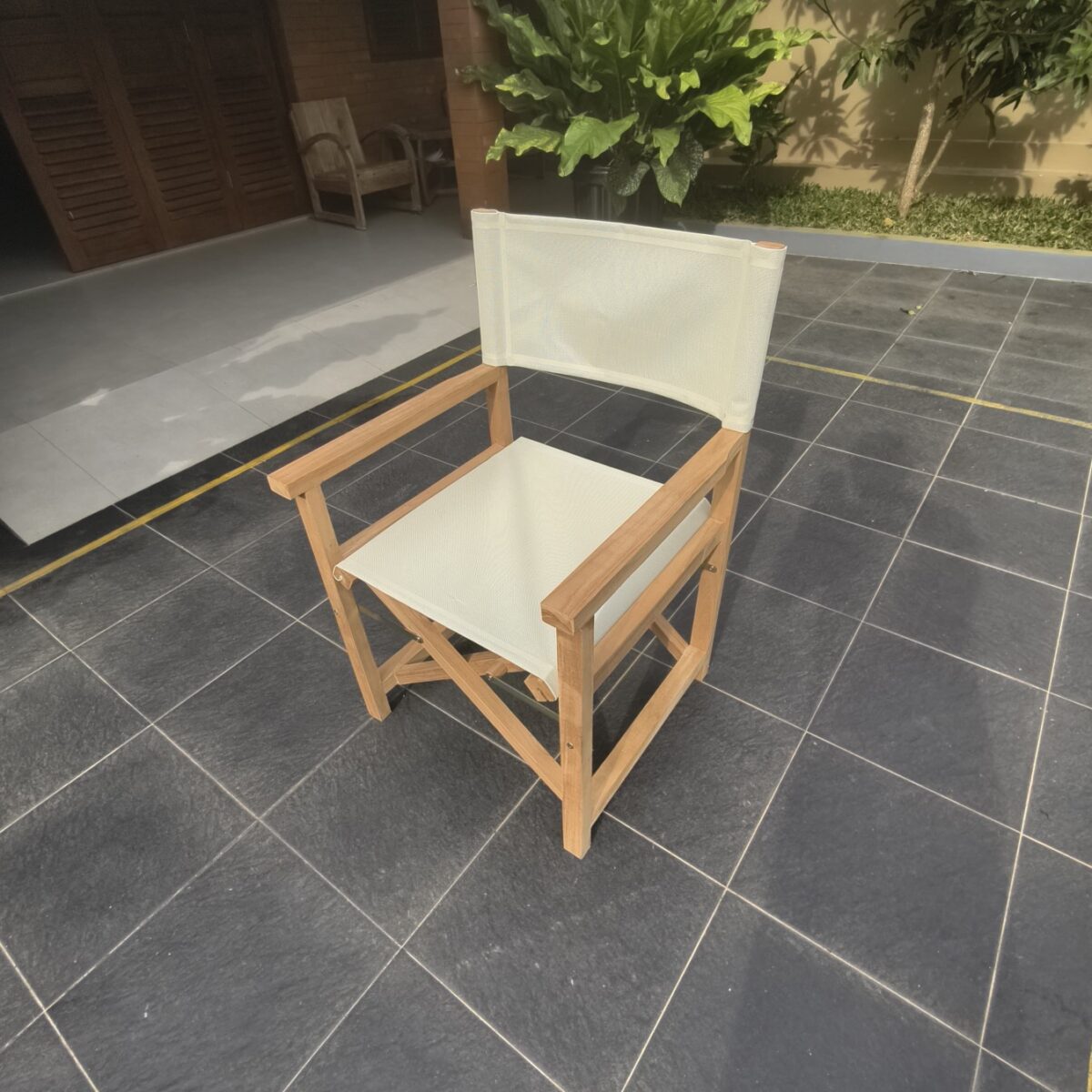 teak directors side chair