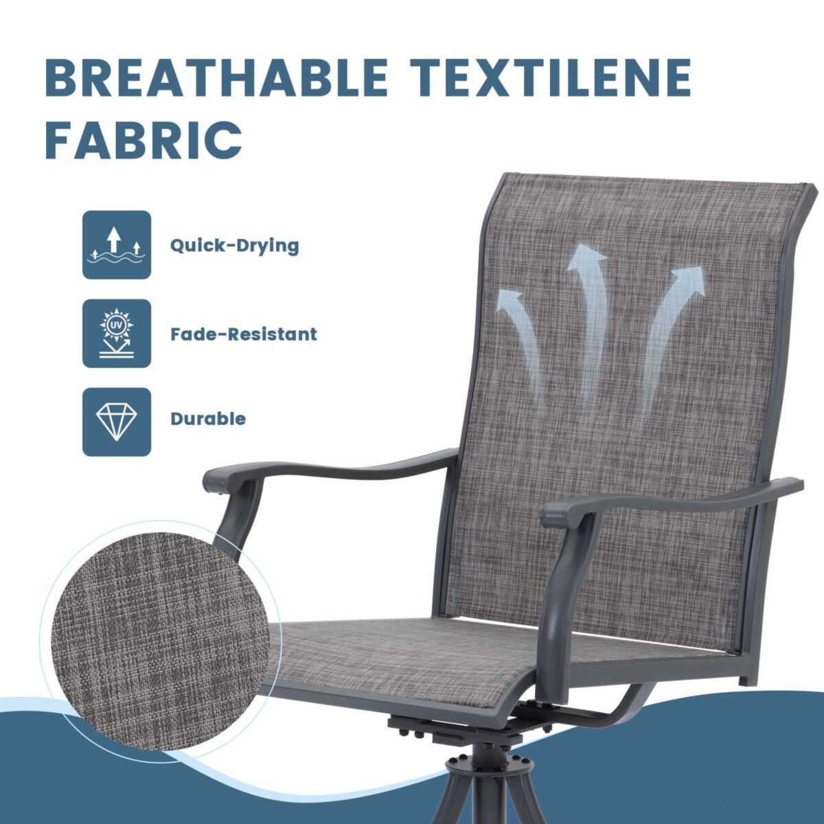 swivel arm chair