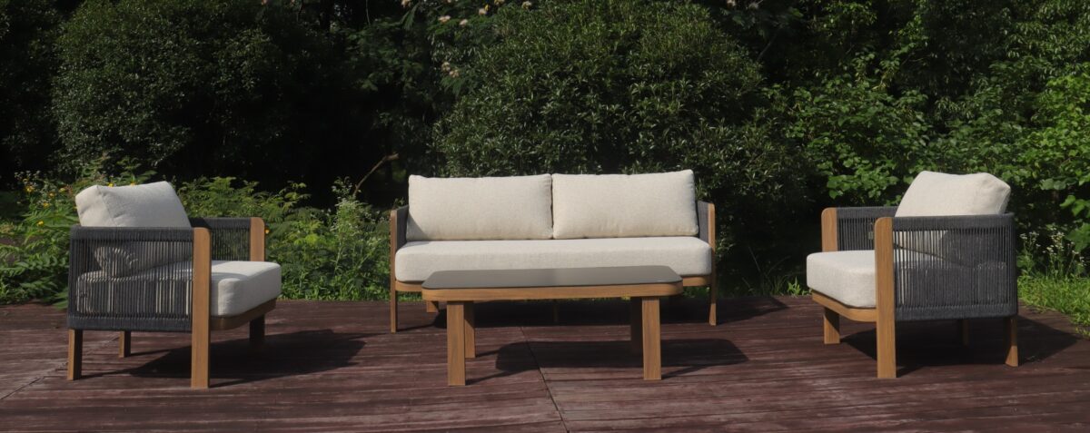 outdoor sofa set aluminium