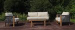 outdoor sofa set aluminium
