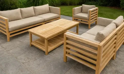 teak garden sofa set