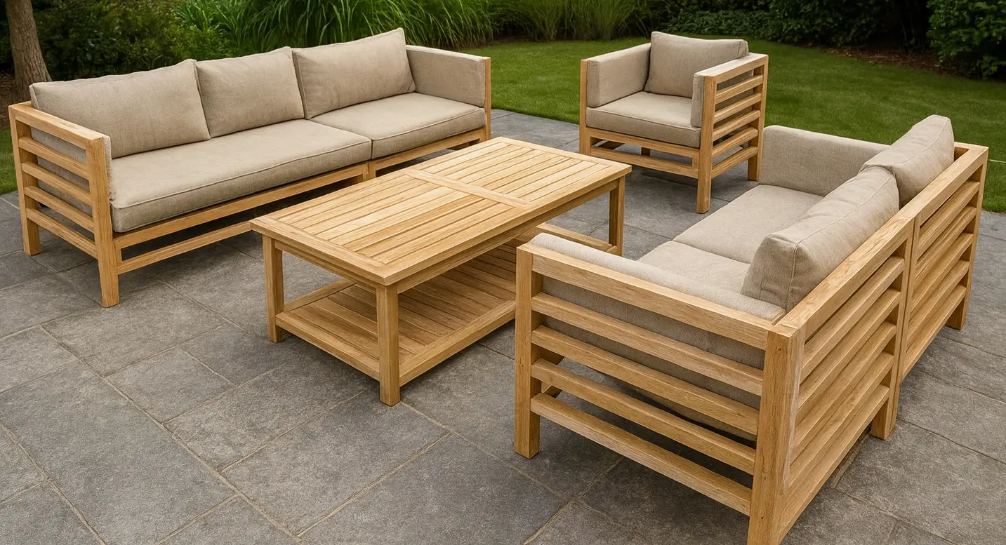 teak garden sofa set